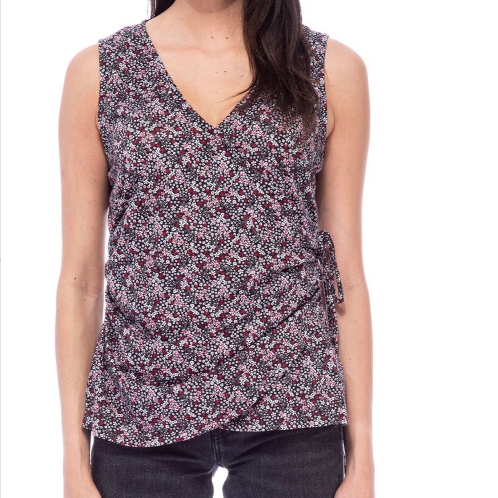 💗BOBEAU Faux Wrap Tank Top